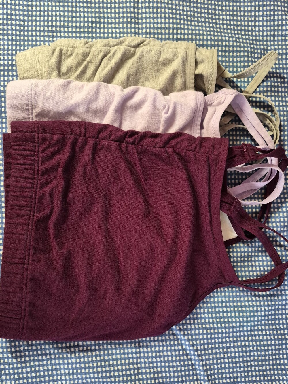 3 Fruit of the Loom Womens Spaghetti Strap Cotton Pullover Sports Bra